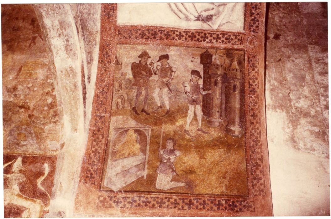 peintures monumentales du porche, détail