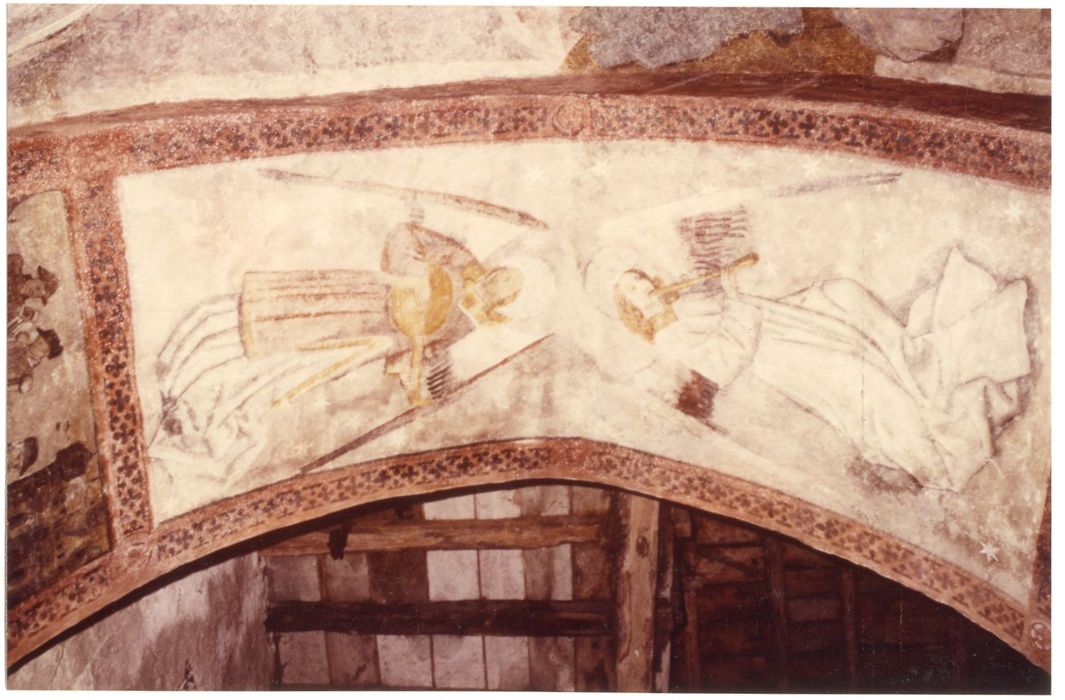 peintures monumentales du porche, vue partielle