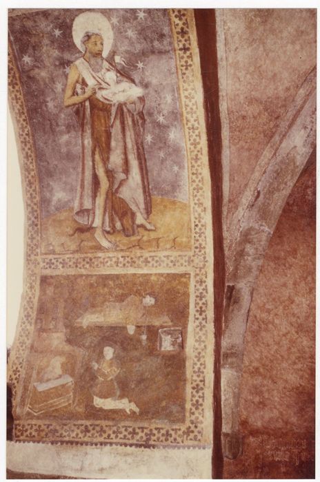 peintures monumentales du porche, vue partielle