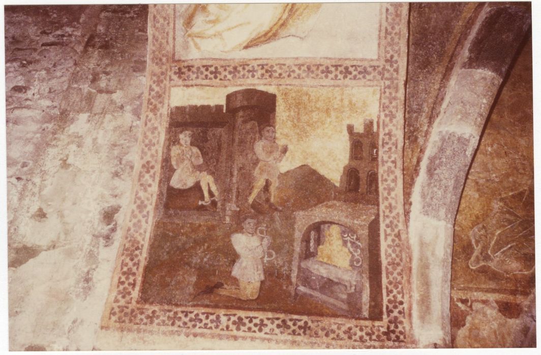 peintures monumentales du porche, détail