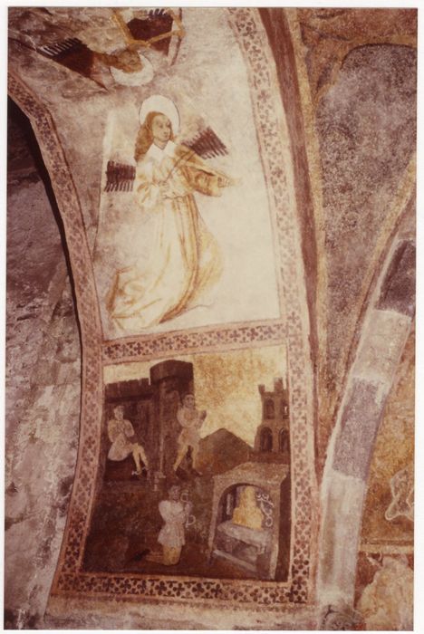 peintures monumentales du porche, vue partielle