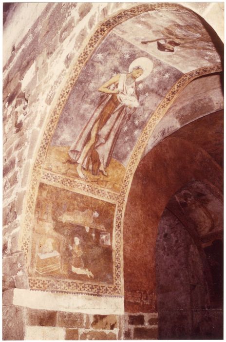 peintures monumentales du porche, vue partielle
