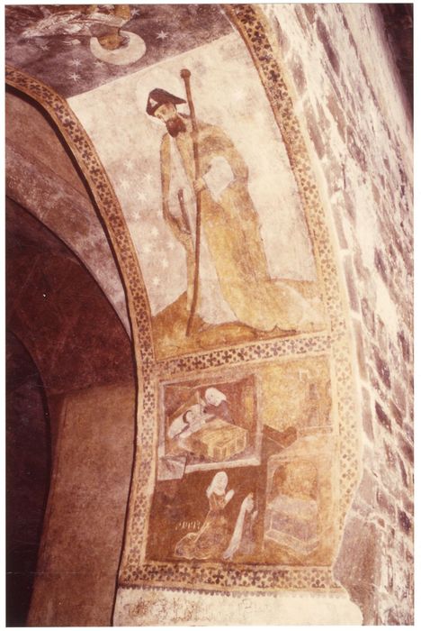 peintures monumentales du porche, vue partielle
