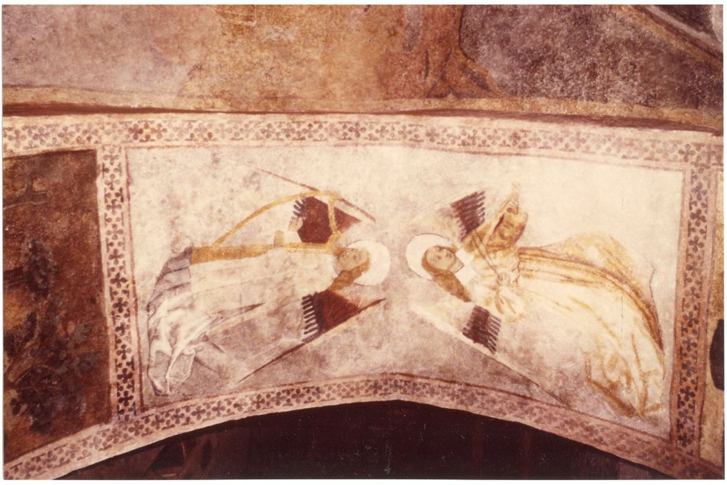 peintures monumentales du porche, vue partielle