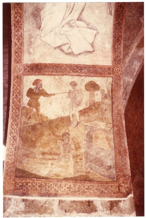 peintures monumentales du porche, détail