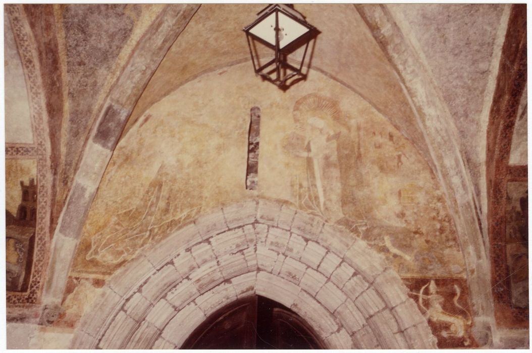 peintures monumentales du porche, vue partielle