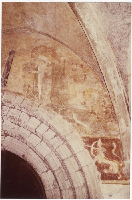 peintures monumentales du porche, vue partielle