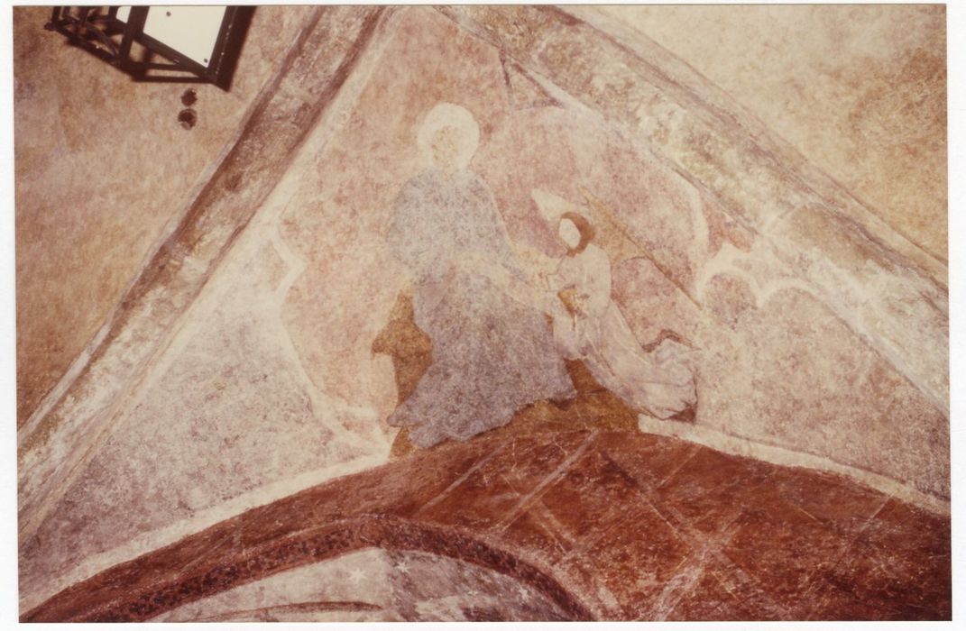 peintures monumentales du porche, vue partielle