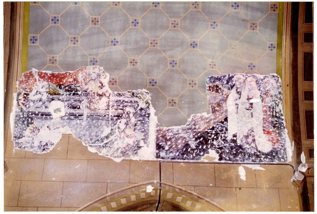 nef, peintures monumentales, détail