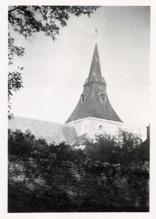 clocher, élévations sud et ouest