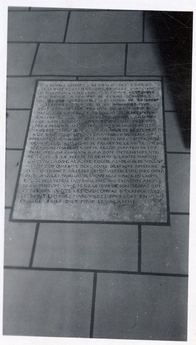 plaque funéraire