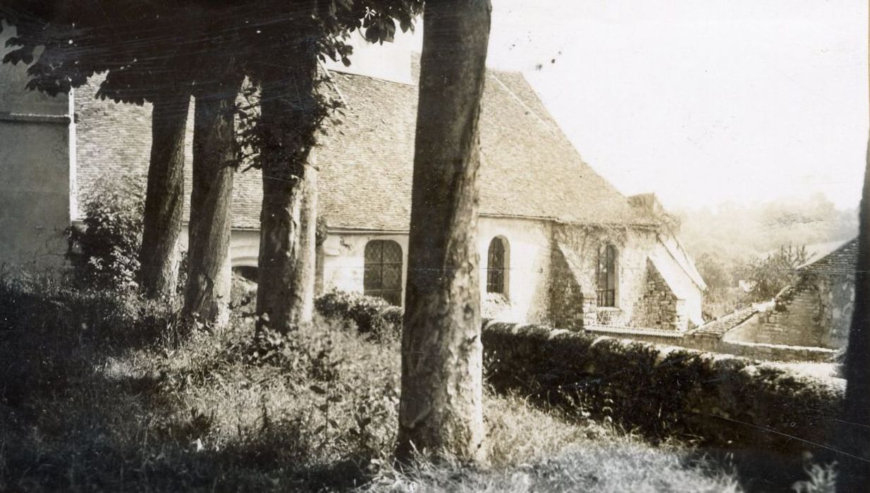 façade latérale sud, vue partielle