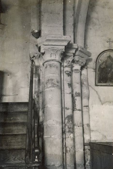 nef, détail de chapiteaux sculptés