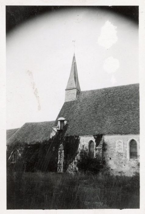 façade latérale sud, vue partielle