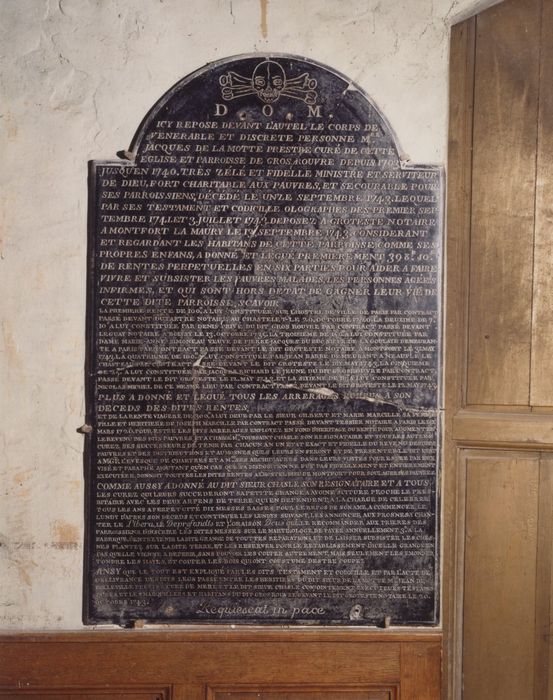 plaque funéraire