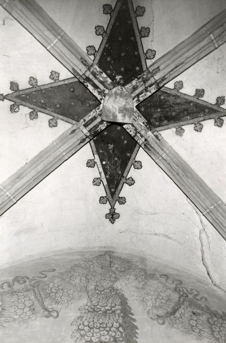 chapelle, vue partielle de la voûte