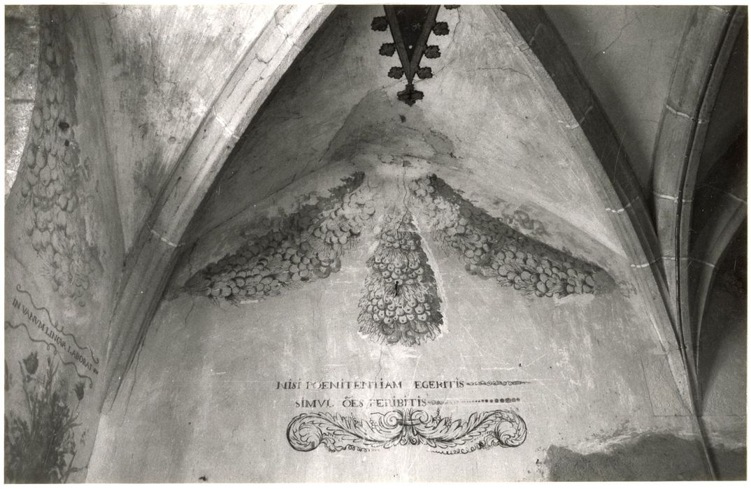 chapelle, peinture monumentale, vue partielle