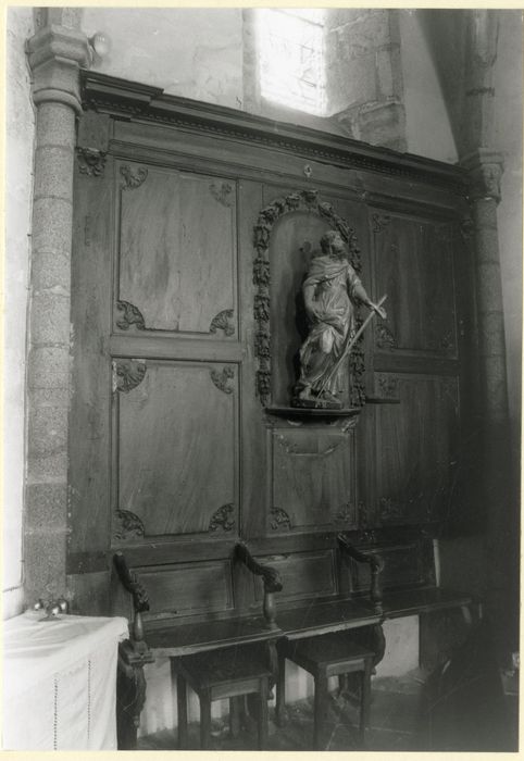 lambris de revêtement du choeur, vue partielle