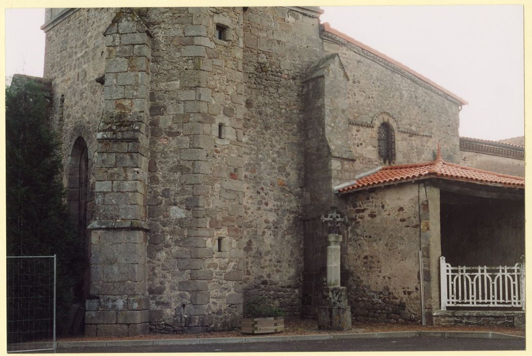 clocher, élévation ouest, vue partielle