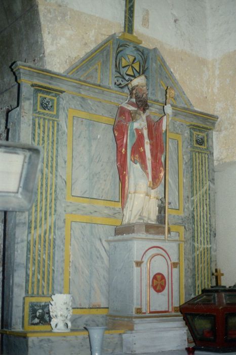 autel, retable secondaire sud, statue : Saint Éloi