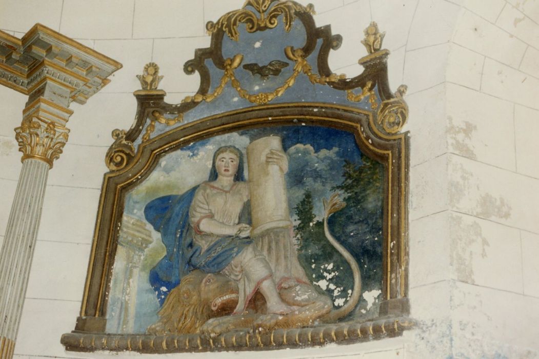 bas-relief : Allégorie de l’Église triomphante du paganisme