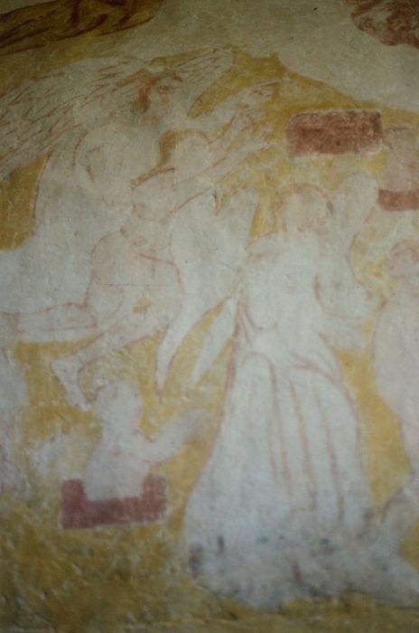 chapelle du clocher, peintures monumentales, détail