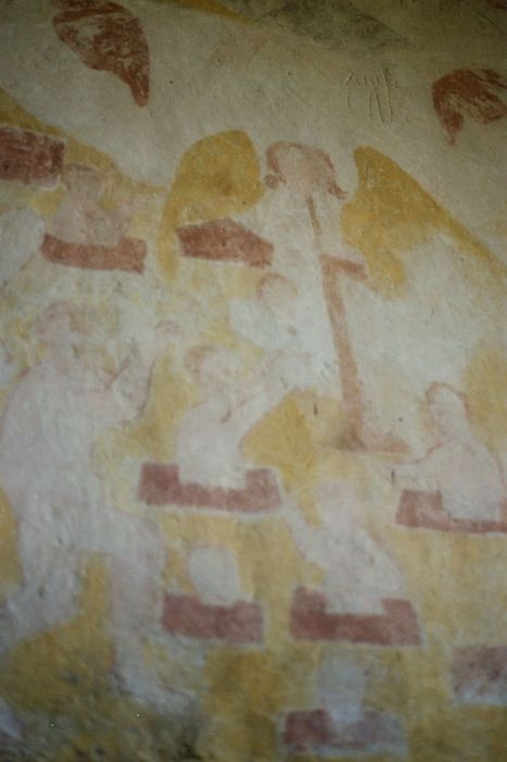 chapelle du clocher, peintures monumentales, détail