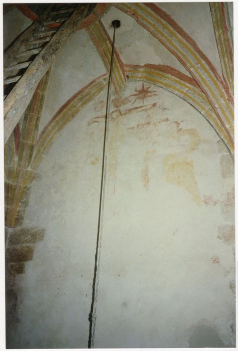 chapelle du clocher, peintures monumentales, vue partielle