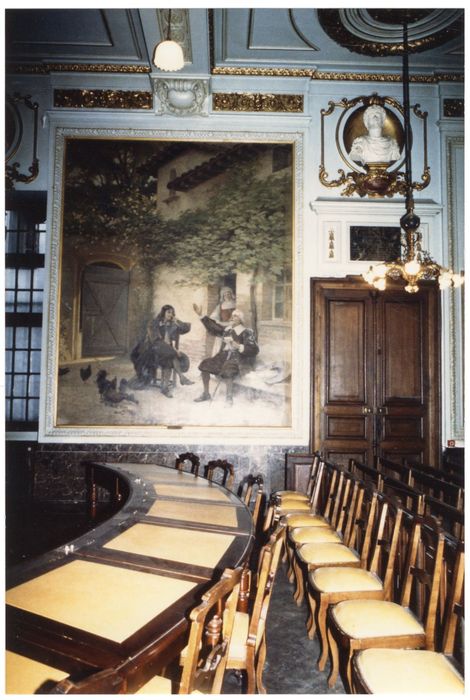 salle du conseil municipal, vue partielle du décor