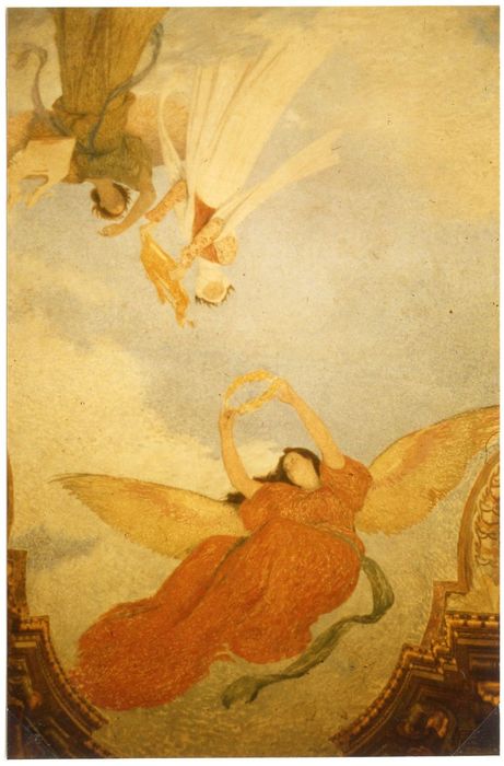salle des Illustres, détail du décor (Clémence Isaure et les poètes)