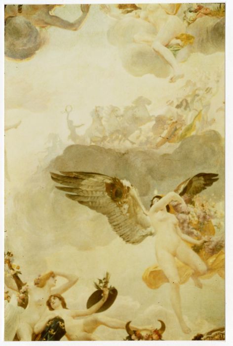 salle des Illustres, détail du décor (Apollon et les arts)