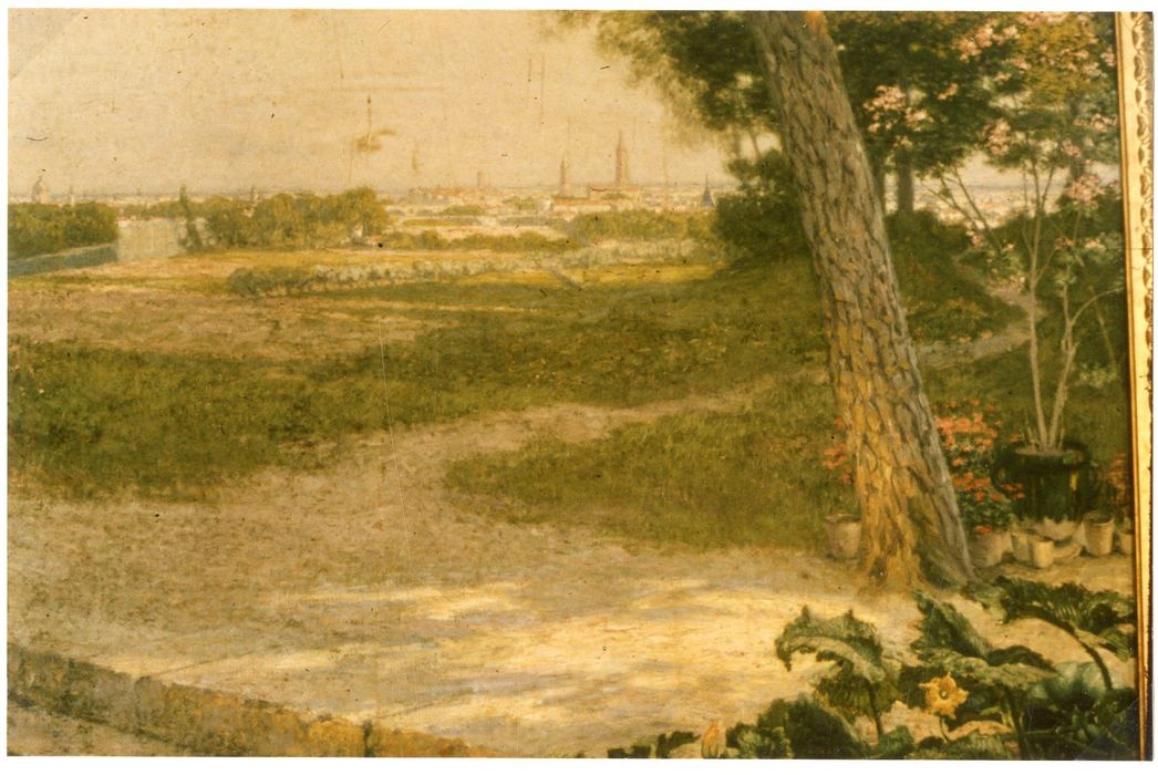 salle des Illustres, détail du décor (Toulouse vue depuis les coteaux voisins)