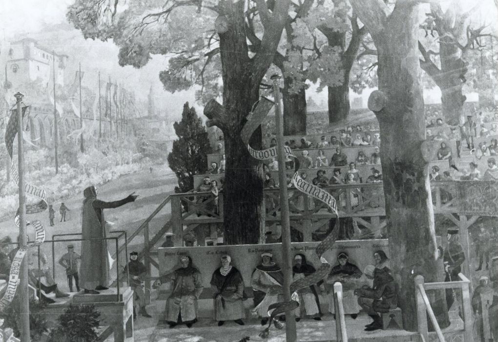 grand escalier, détail du décor