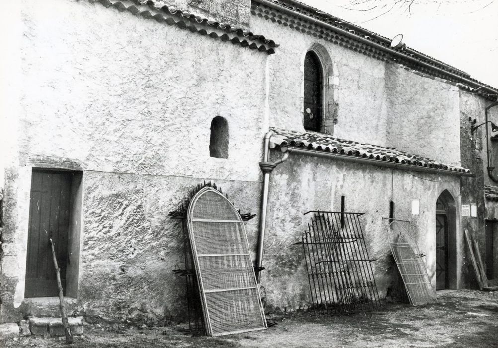 façade latérale nord, vue partielle