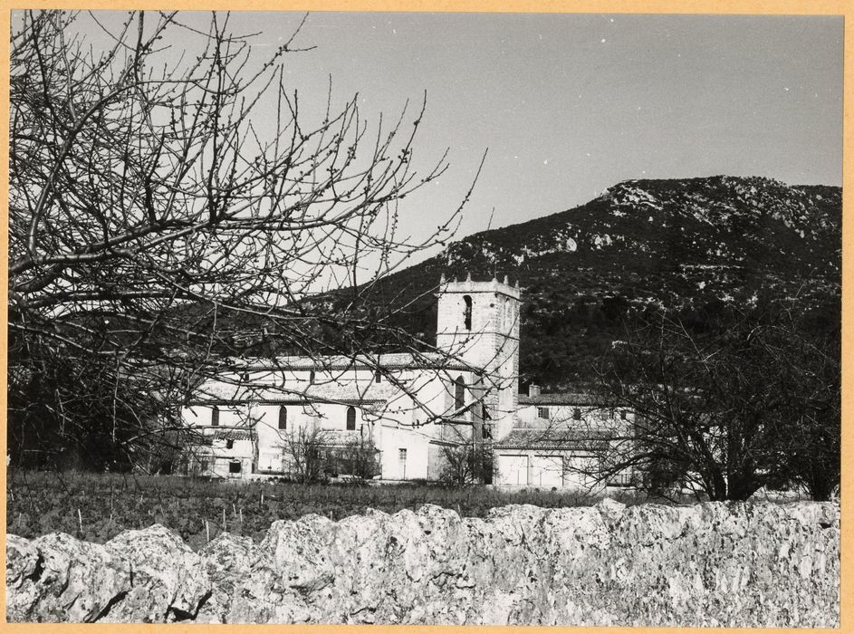 vue générale de l’église dans son environnement depuis le Sud-Est