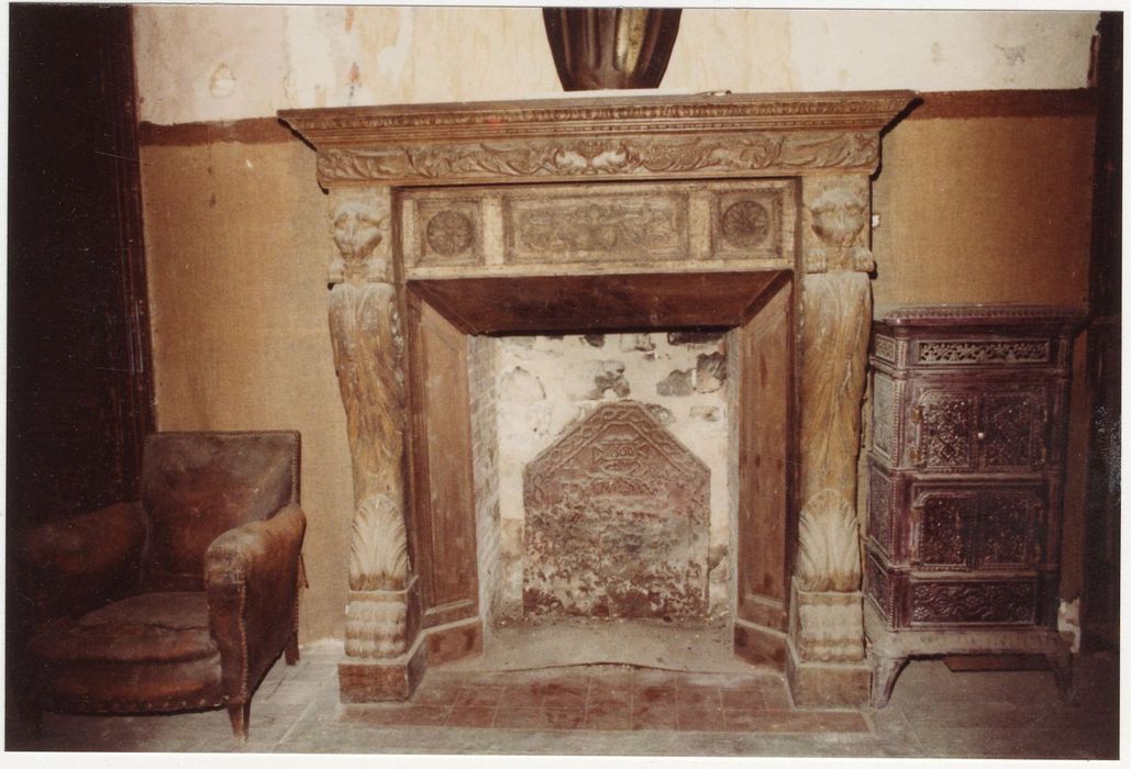 salon, cheminée