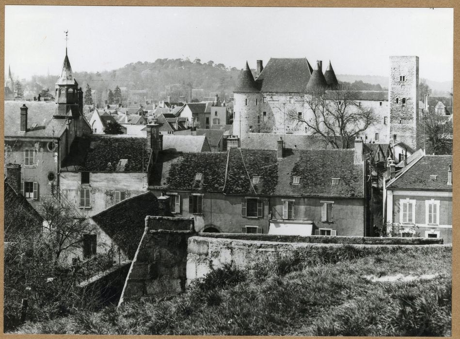 vue générale du château dans son environnement depuis le Nord-Est