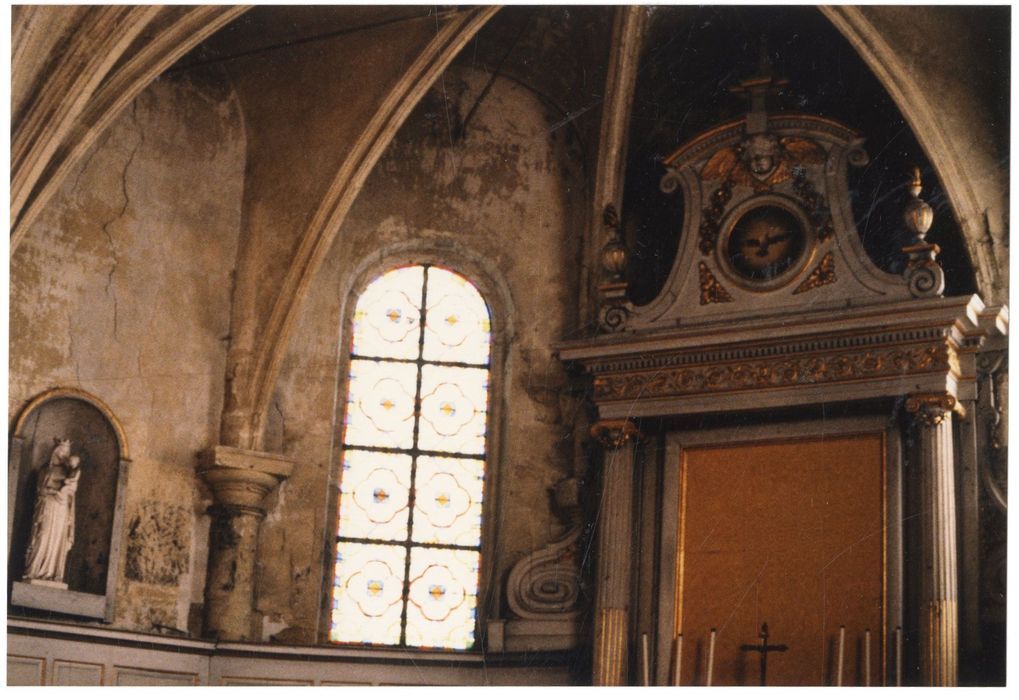 retable du maître-autel, vue partielle