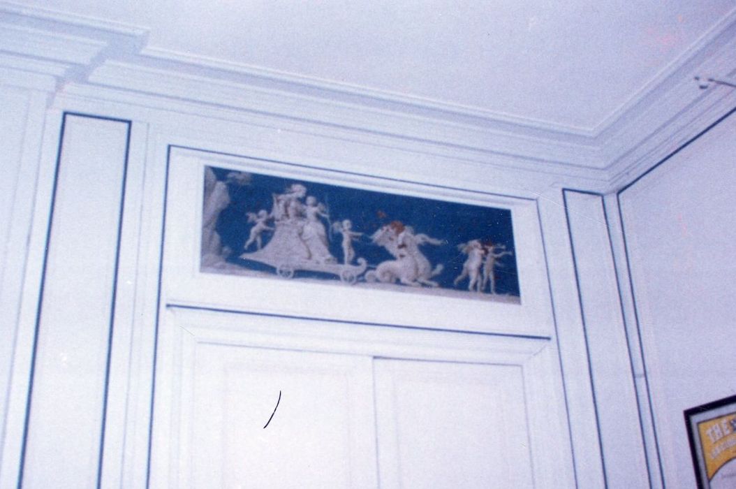 salon, détail d’un dessus-de-porte