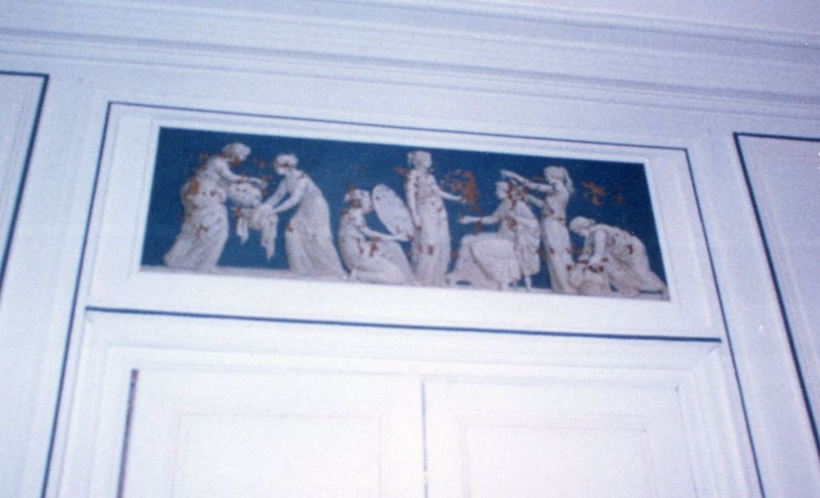 salon, détail d’un dessus-de-porte
