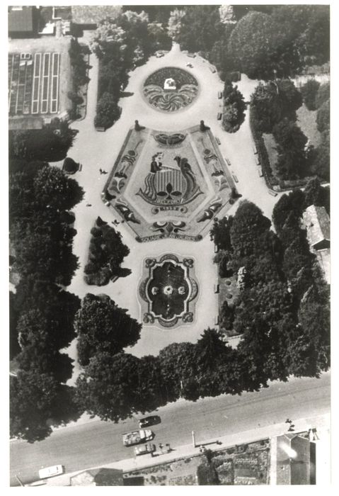 vue aérienne de la partie centrale