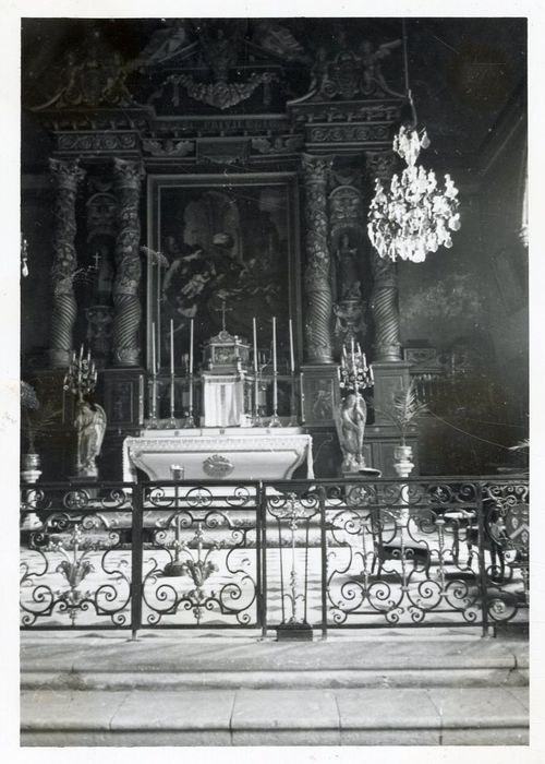 clôture (appui de communion), vue partielle
