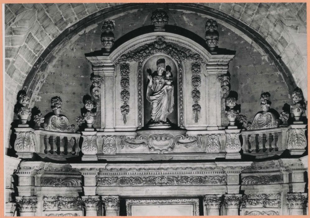 retable du maître-autel, vue partielle