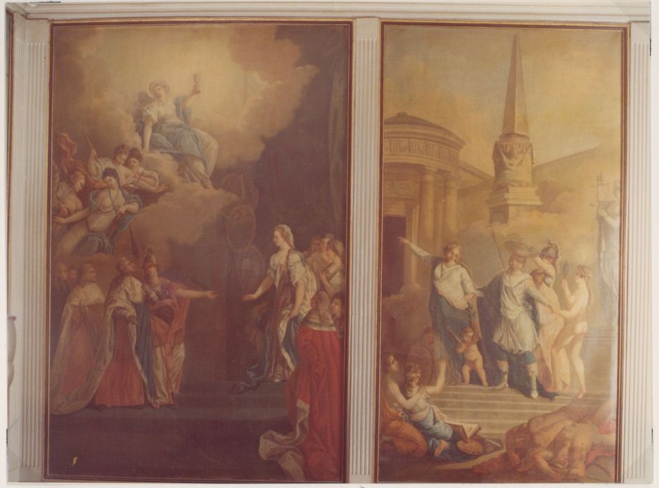 tableaux : Mariage de Louis XVI, Temple de la Gloire et le Dauphin