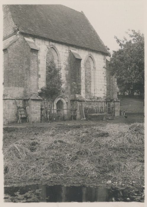 façade latérale sud, vue partielle