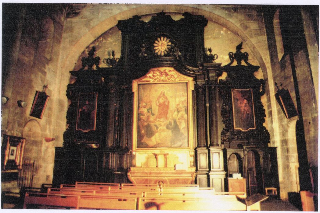 retable du Sacré-Coeur du transept ouest (photocopie numérisée)