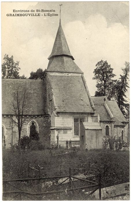 façade latérale sud, vue partielle
