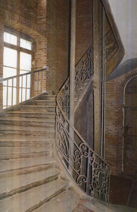 escalier d’honneur, vue partielle (photocopie numérisée)