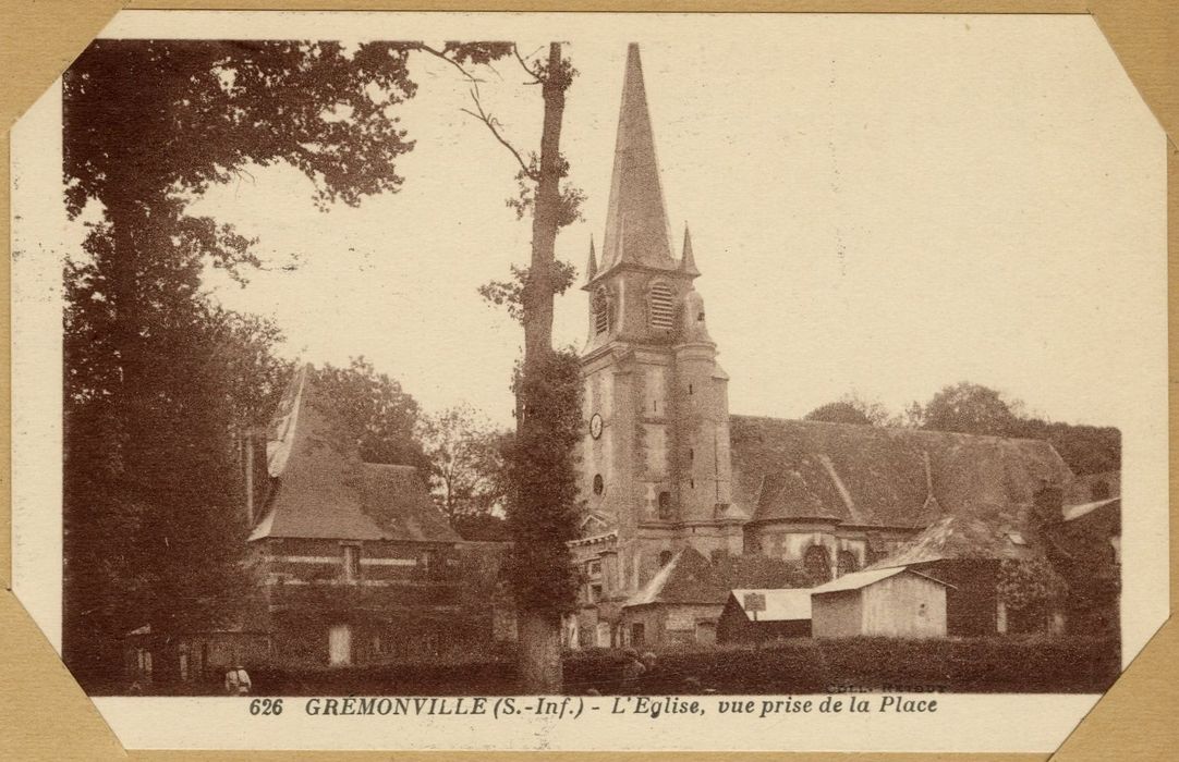 vue partielle de l’église depuis l’Ouest