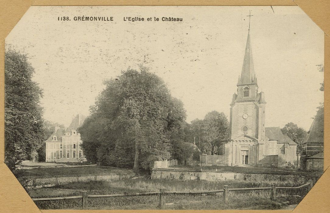 vue partielle de l’église dans son environnement depuis le Nord-Ouest